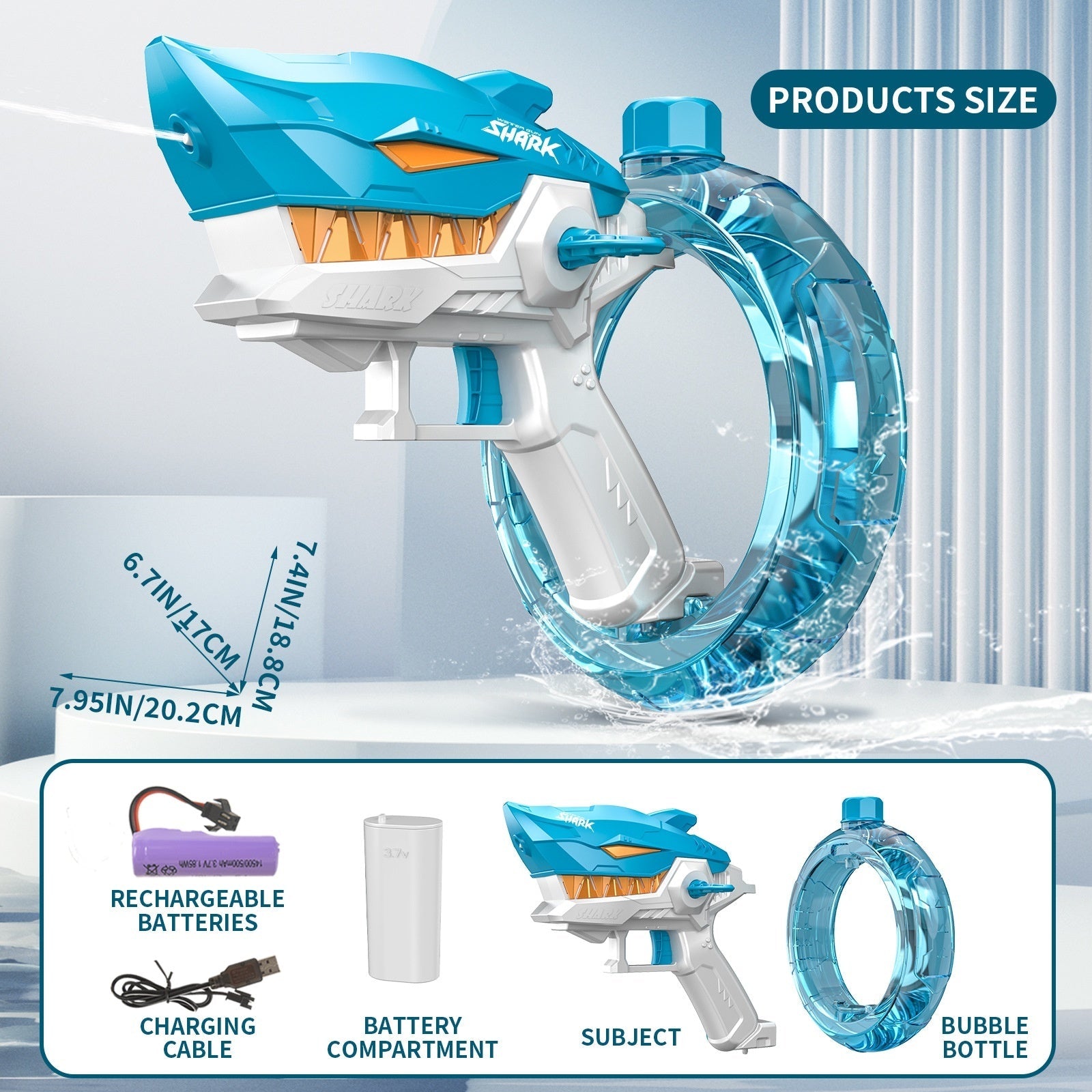 Shark Electric Water Gun Children's Toy Water Gun