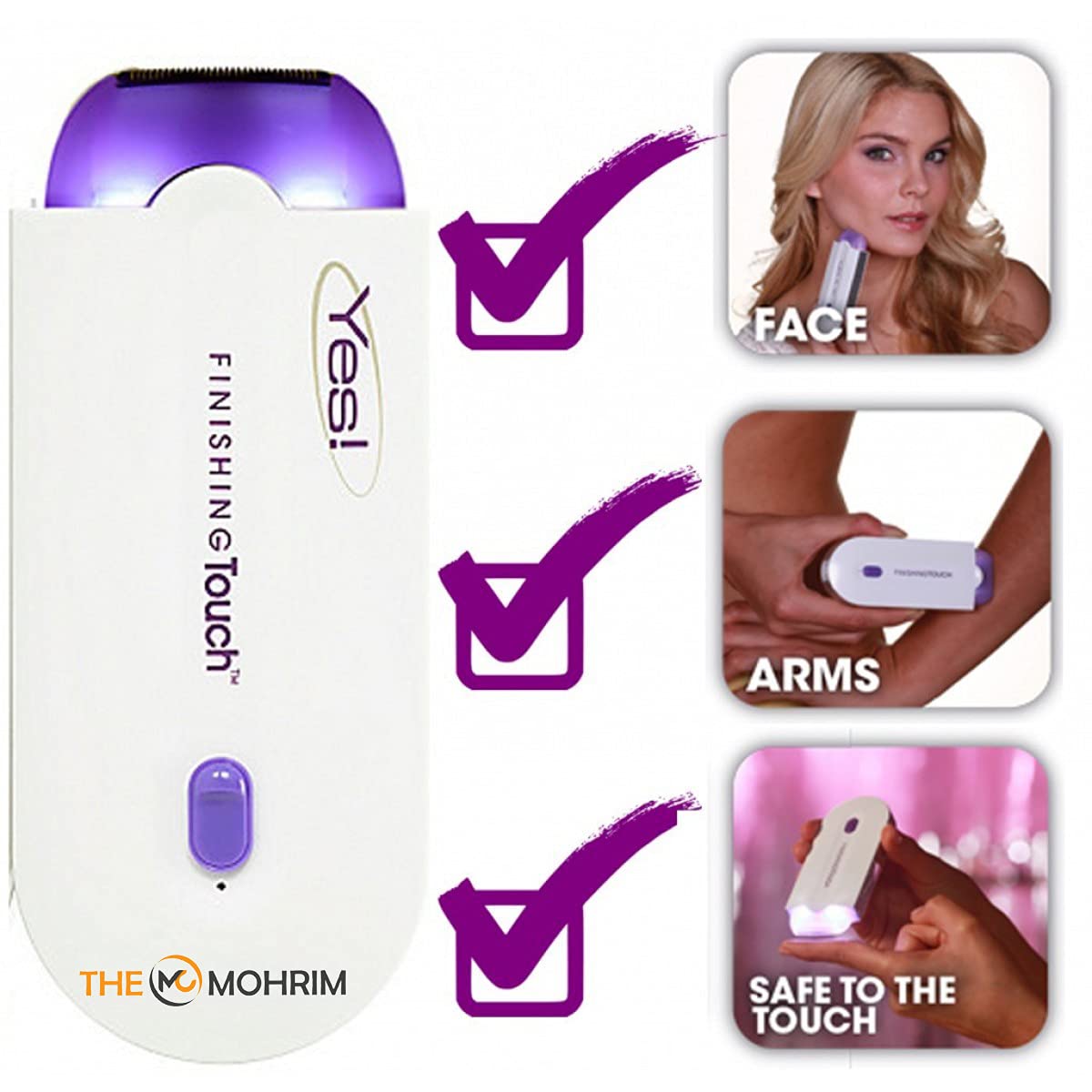 The Mohrim Finishing Touch Epilator Hair Remover Instant Safe Shaver Pain Free Beauty Removal Depilator Shaver